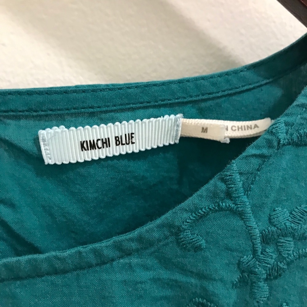 Kimchi Blue Teal Lace Blouse - Picture 10 of 12